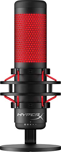 Newest Hyperx - Quadcast Usb Multi-Pattern Electret Condenser Microphone | 2020 Edition | For Ps4, Pc And Mac | Pop Filter | Anti-Vibration Shock Mount | | Red - Black | With Kwalicable Bundle #TOP3