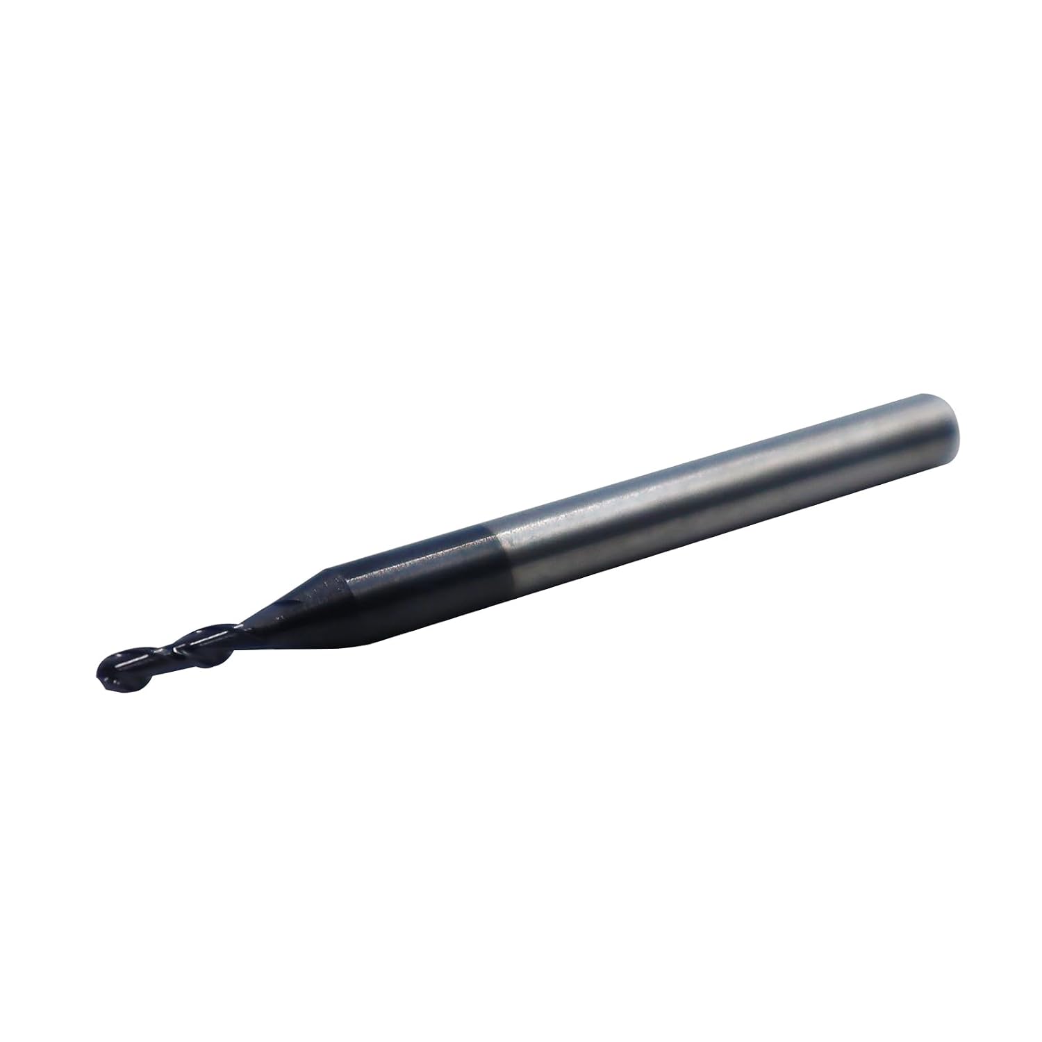 5PCS 1/16in Solid Carbide Ball Nose End Mill,1/8" Shank Diameter,2 Flute,30 Degree Helix,AlTiN Coated Bits Tool for Medium Hardness Steel, Brass, Iron