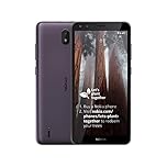 Nokia C01 Plus 5.45 Inch Android (Go Edition) UK SIM Free Smartphone with 1 GB RAM and 16 GB Storage (Dual SIM) - Purple