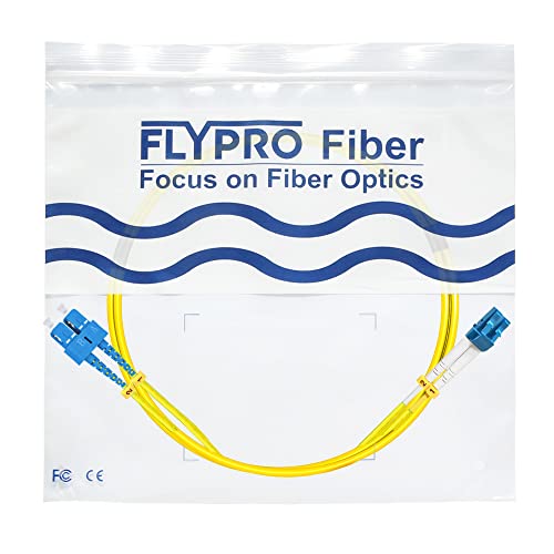 FLYPROFiber- 2M OS2 SC to LC Fiber Patch Cable | Length Options: 1m-50m, 1G/10G Single Mode Duplex 9/125um SMF Fiber Optic Cable Cord LSZH 2Meter(7ft) by FLYPROFiber - Image 7