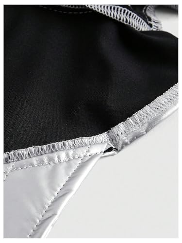 Floerns Women's Y2k Lightweight Jacket Buckle Cut Out Long Sleeve Going Out Crop Tops4