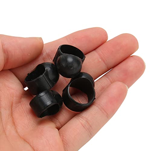 Pwshymi Mangas de dedo que tocam, 4 tamanhos, plástico resistente, seguro, protetor de dedo para jog