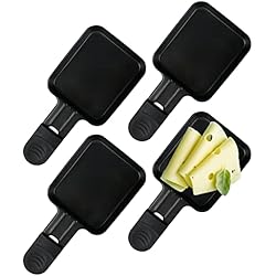Mini Sartenes Para Raclette Raclette 4 Personas, Raclette Grill de Sobremesa, Barbacoa-Party, Control de Temperatura Variable, 4 Mini-sartenes (4PCS Mini Sartenes)