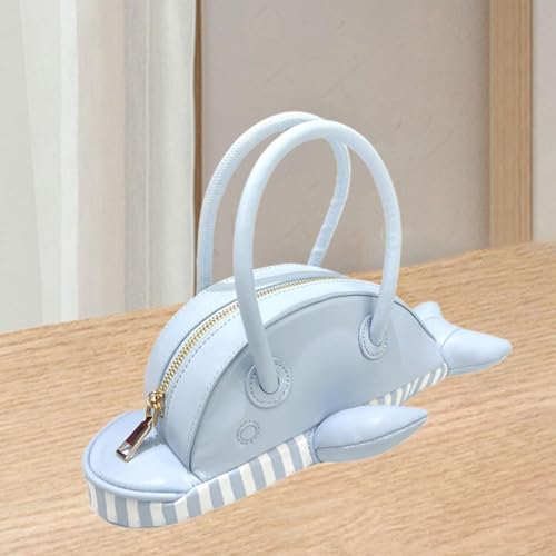 Animal Shaped Handbag PU Leather Cute Dolphin for Women Small Lightweight Purse4