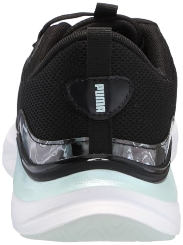 PUMA Puma Women's Softride Harmony, GEODE Glow-Puma Black-Nitro Blue, 10