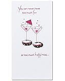 American Greetings Cheers Birthday Card with Glitter