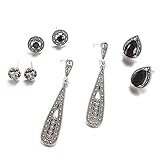 Refinado y delicado aspecto, gran juego de pendientes para mujer.