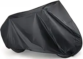 Capa de Cobrir Moto em Couro Forrada Impermeável Anti-Uv Protetora Anti-Risco(M)
