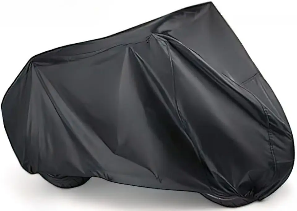 Capa de Cobrir Moto em Couro Forrada Impermeável Anti-Uv Protetora Anti-Risco(M)