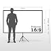 ESMART Expert X-Type Ultralightweight Stativ-Leinwand [Größenauswahl] 200 x 112 cm (90") 16:9 | Heimkino Beamer LCD LED | Schneller Aufbau | Vormontiertes Stativ | Tragetasche