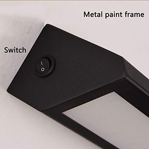 Solución sin sombras para espejos: aplique negro de 11W con interruptor 6