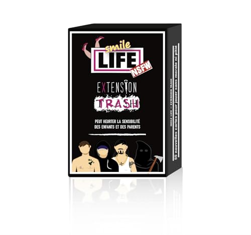 Blackrock Games Smile Life Extension Trash - Jeu de Cartes et d'ambiance - 16 Ans et Plus - nécessite Le Jeu Smile Life pour être jouée