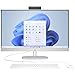 HP All-in-One Desktop-PC | 27" FHD Display | AMD Ryzen 5 7520U | 16 GB DDR5 RAM | 512 GB SSD | AMD Radeon-Grafikeinheit | Windows 11 Home | Weiß