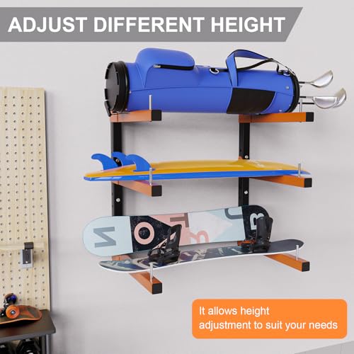 Olgsibb Lumber Storage Rack,Upgrade Folding Lumber Rack Wall Mount, Heavy Duty Metal 9 Level Wood Storage Rack for Garage by Olgsibb - Image 6