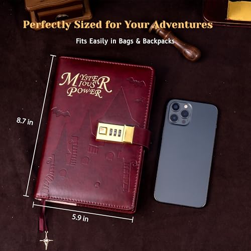 CAGIE Diary with Lock - 288 Pages Lockable Diary for Boys 100gsm Ink-Proof Paper A5 Waterproof Hardcover Lock Journal for Girls and Boys Gifts — view 5