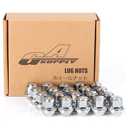 Gasupply M12X1.5 Lug Nuts 1.25", Compatible With Focus, Fusion, Escape, Ecosport, Fiesta, Lincoln, Mkc, Mkz, Oem Factory Style Replacement Lug Nuts, 20 Pack #TOP25