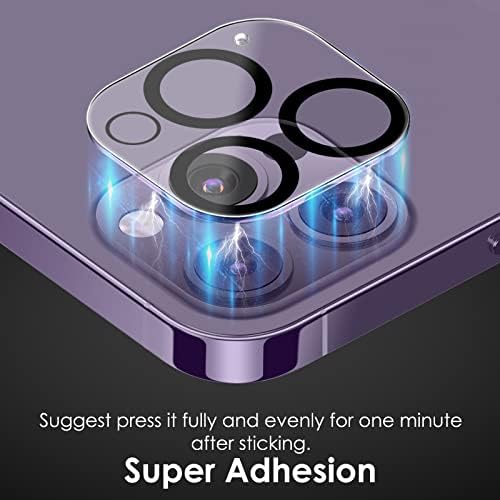 LORDSON (3 Pack Camera Lens Protector compatible with iPhone 14 Pro / 14 Pro Max, Scratch Resistant High Definition Case Friendly Tempered Glass Lens Cover compatible with iPhone 14 Pro / 14 Pro Max