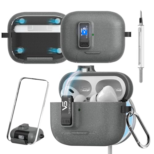 �u360�x�S���ʕی�E���z���C���z���P�[�X�vAirPods Pro ��3����Ή� ���C�������b�N �X�}�z�X�^���h�@�\���� MagSafe�[�d�Ή� �N���[�j���O�y��&�J���r�i�t�� �S�ʕی� �ϏՌ� �ی�J�o�[ �O���[