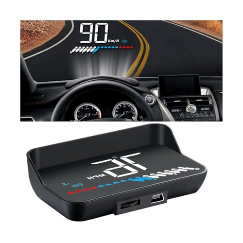 CGEAMDY Huds Universale Per Auto Head Up Display, Display-Head-Up Car Hud Obd2 E Hud Gps, Proiezione Del Display Head-Up...