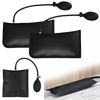 3 Stück Montagekissen Luftkissen, Hebekissen Belastung Bis 100 KG Luftkissenheber Tür Pumpkissen Auto Aufpumpen Kissen Fenstermontage für Heben Schwerer Möbel(Schwarz)