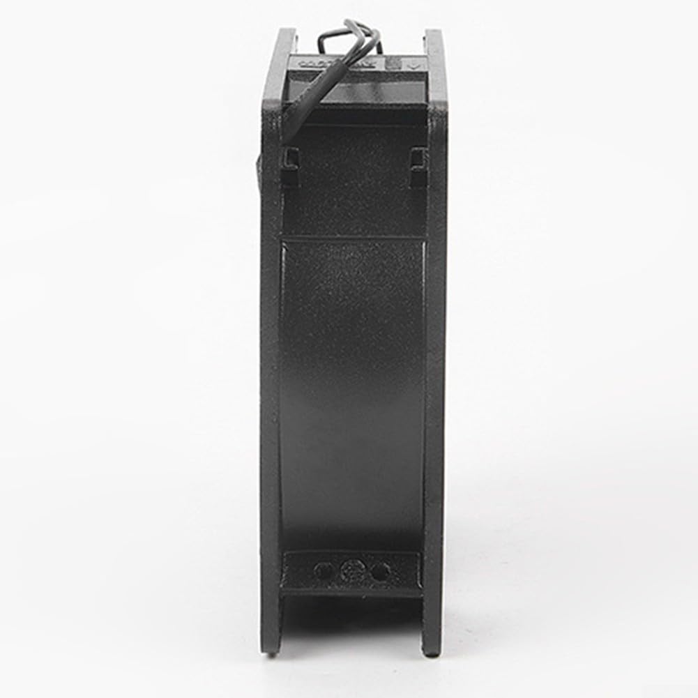 Eawfgtuw Ventilador axial de alta temperatura para inserto de casete de chimenea, ventilador térmico silencioso de hoja de metal de 120 x 120 x 38 mm, flujo de aire eficiente, estufa de leña, caldera