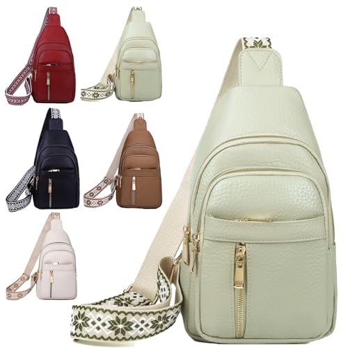 Women's Fashion Casual Solid Color Cross Body Bag, Adjustable Sling Bag, Cross Body Strap Handbags for Hiking Travel