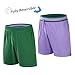 Baisile Reversible Basketball Shorts Men Mesh Gym Sports Workout Training Casual Fashion Short with Pockets and Drawstring-Green-M