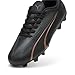 Puma Unisex-Child, Ultra Play Firm Ground/Artificial Ground, Puma Black-Copper RO, Big Kid, 4