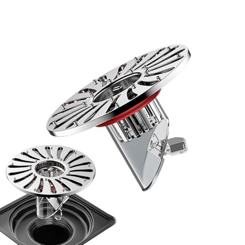 Desagüe para suelo de ducha – núcleo de desagüe antiolor, tapón de drenaje antiolor, fácil de instalar, válvula de drenaje antiolor, desagüe de suelo de acero inoxidable, desagüe de agua