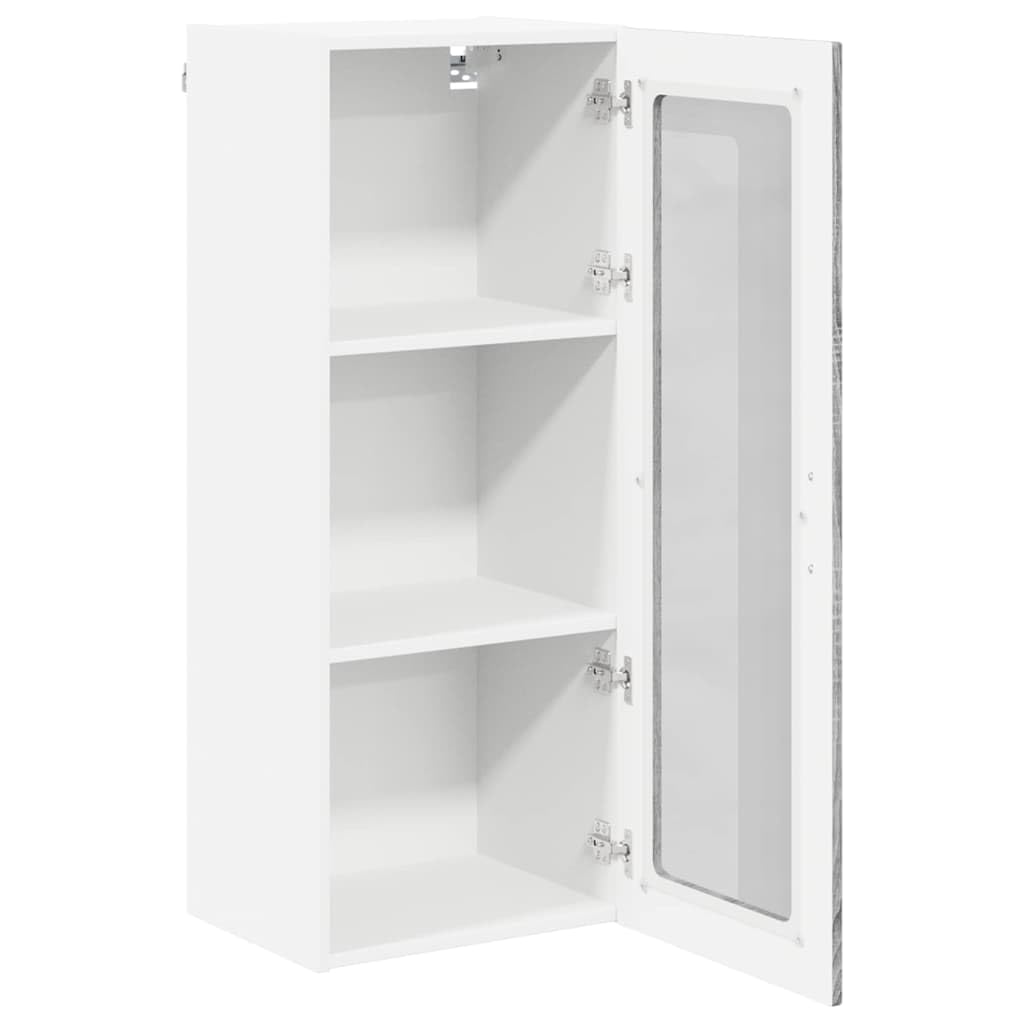 Armadio 40x31x100 cm con 1 anta con 2 ripiani in legno