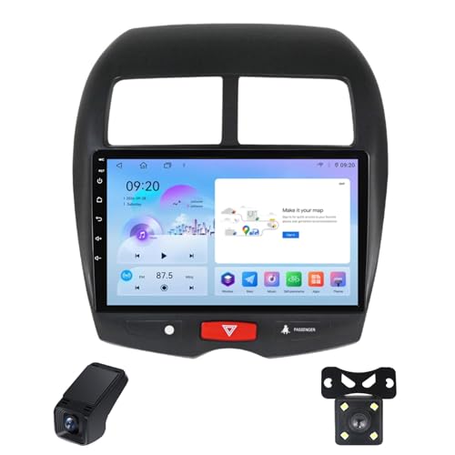Radio Estéreo para Mitsubishi RVR Outlander Sport ASX 1 2010-2016 Automóvil Automotive Multimedia Pantalla Táctil Bluetooth Android Auto Carplay/FM Am RDS Radio/GPS/SWC/ADAS DVR(A,M400S)