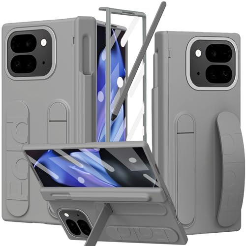 Étui Google Pixel 10 Pro Fold gris avec stylet et porte-stylo S protecteur