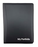 ezpencils - Textured PU Leather Calculator Portfolio - free Custom imprinted with your Name or Logo