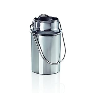 Transportkan, 0,7 liter, roestvrij staal, melkkan, transportcontainer, kan