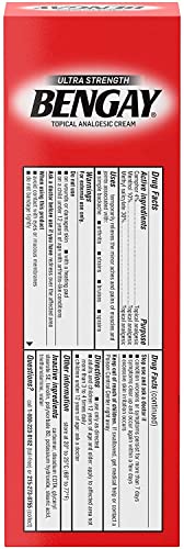 Image of Bengay Ultra Stength Pain Relieving Cream, Non-Greasy-Ultra Strength, 2 pk