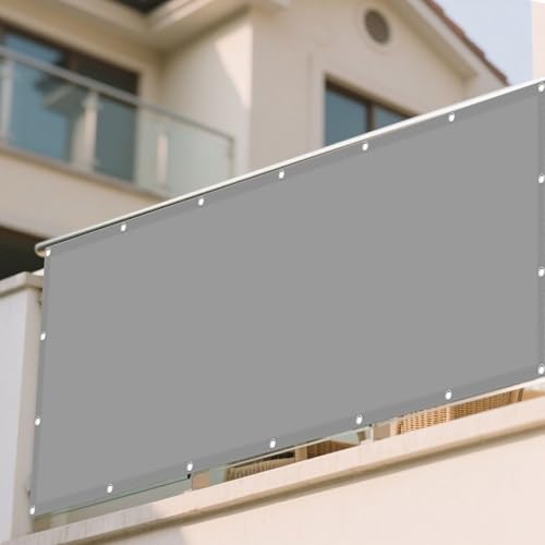 Écran de balcon 395 x 395 cm imperméable bloque 98% rayons UV - 2