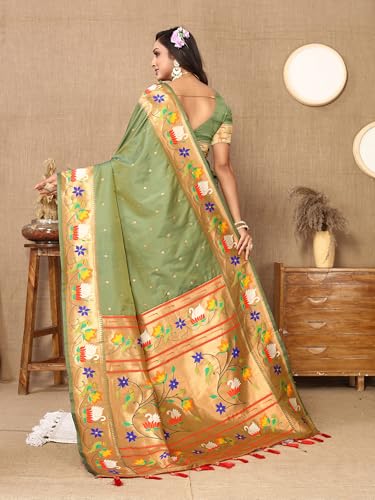 ALPHAFOX WITH DEVICE paithani silk saree in pure silk – image 2