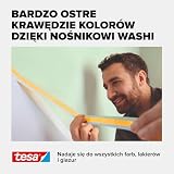 tesa Perfect+ - malarska taśma maskująca z cienkiego papieru Washi do precyzyjnego maskowania podczas malowania - do stosowania wewnątrz pomieszczeń - 2x 50m x 30mm