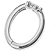 Dreambell Rhodium On 925 Sterling Silver Oval Pearl Necklace Shortener Enhancer Connector Clasp