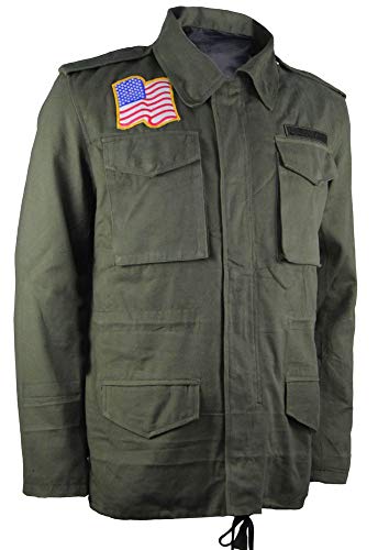 TJF John First Blood Rambo M65 Military US Army Olive Green Cotton Coat Jacket2
