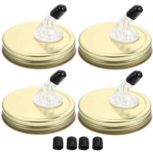 Tampa Moonshine, tampas de bico de frasco de pedreiro servem para boca regular de 7,5 cm, tampa de d