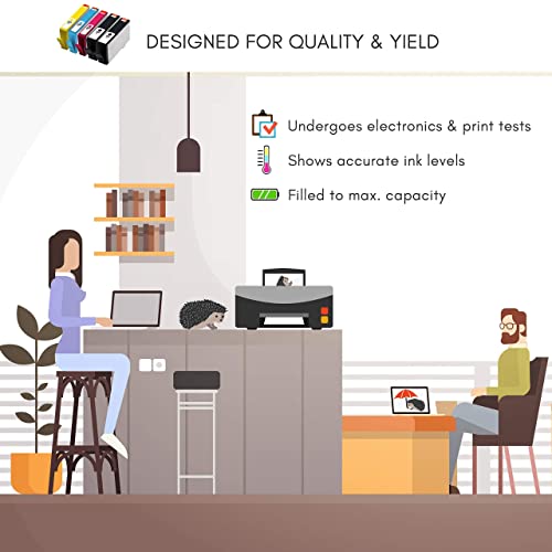 Limeink 5 Pk Remanufactured 564Xl New Generation Ink Cartridges Set (1 Black 1 Photoblack 1 Cyan 1 Magenta 1 Yellow) For Hp Photosmart 5520 5510 6520 6510 7510 7515 7520 7525 B8550 C5300 Printers #TOP4