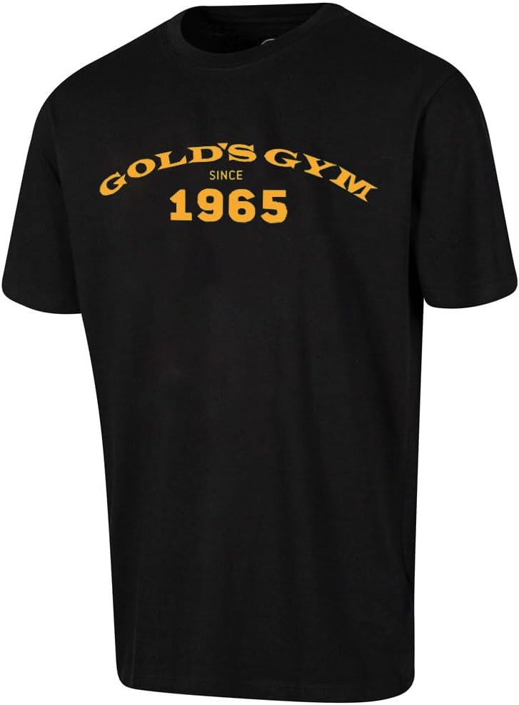 Gold's GymGGTS154 Men's Crew Neck Top Graphic Chest Short Sleeved T-Shirt