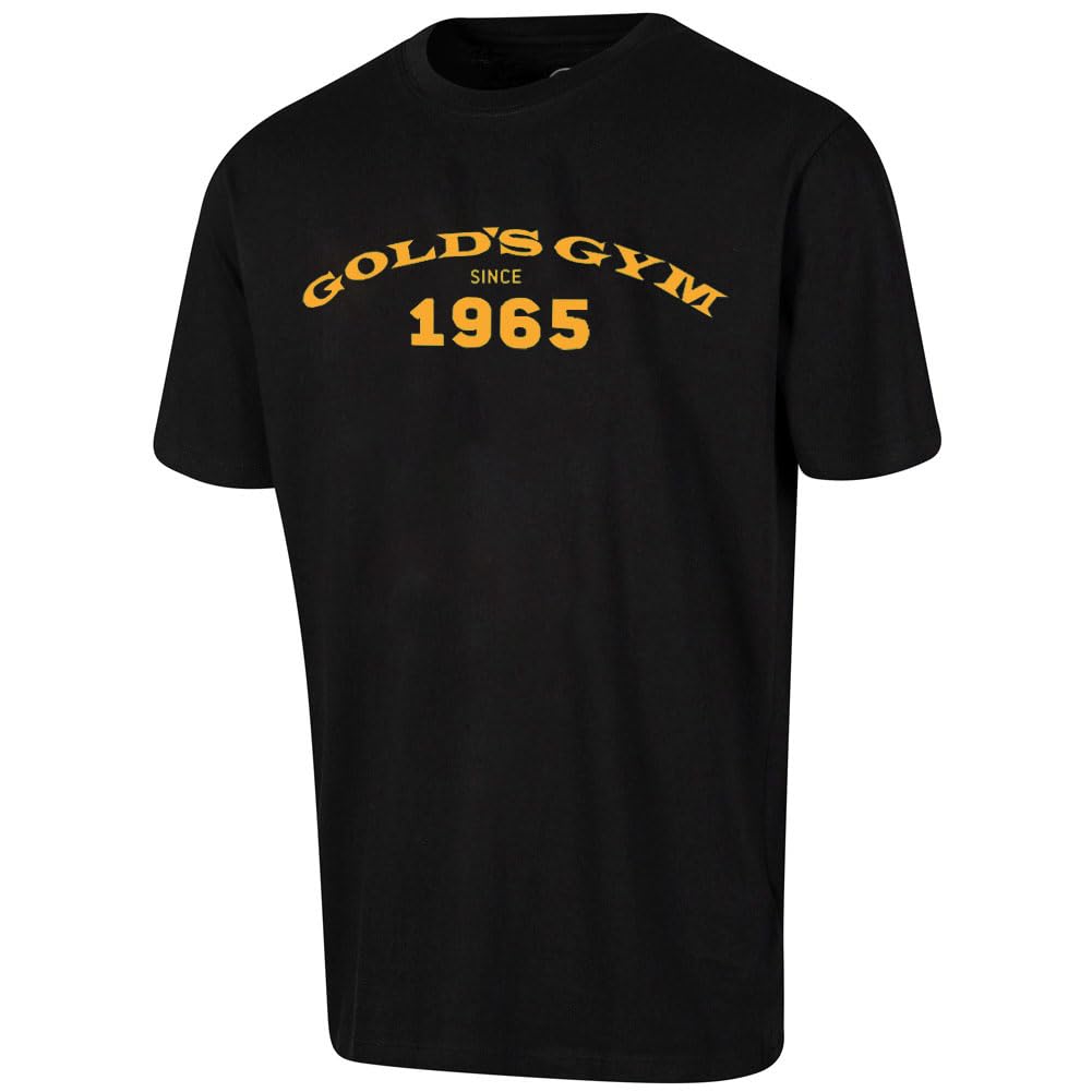 Gold's GymGGTS154 Men's Crew Neck Top Graphic Chest Short Sleeved T-Shirt