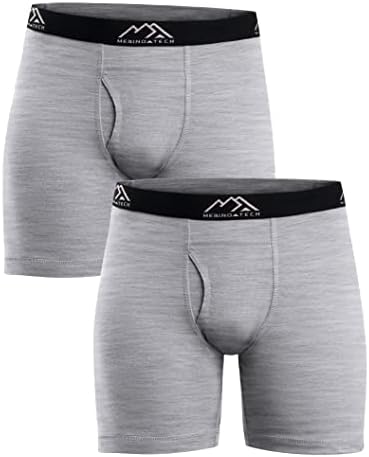 100% Merino Wool Adult Trunks for Men - Breathable Boxers, Underwear Mens