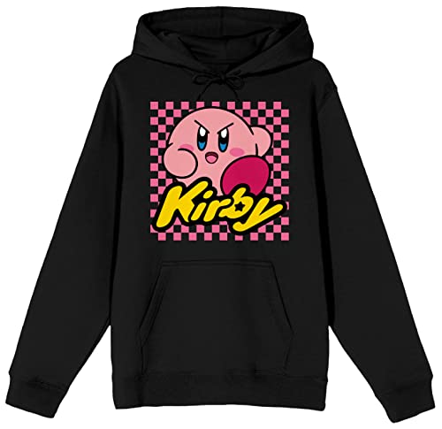 Bioworld Kirby Scowl Checkerboard Men's Black Sweatshirt