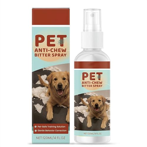 YUYQAQ Spray para perros sin masticar para perros, spray de manzana amarga para dejar de masticar, disuasorio para perros, protege eficazmente la seguridad de muebles, plantas, zapatos, etc. Corrector