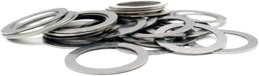 Washer,Stainless Washer, 10/20/50Pcs M3-M20 Stainless Steel Thick 0.5Mm Flat Washer Ultra Thin Gasket Adjusting Shim/20 * 35 .5(3 * 7 * 0.5 (50Pcs))