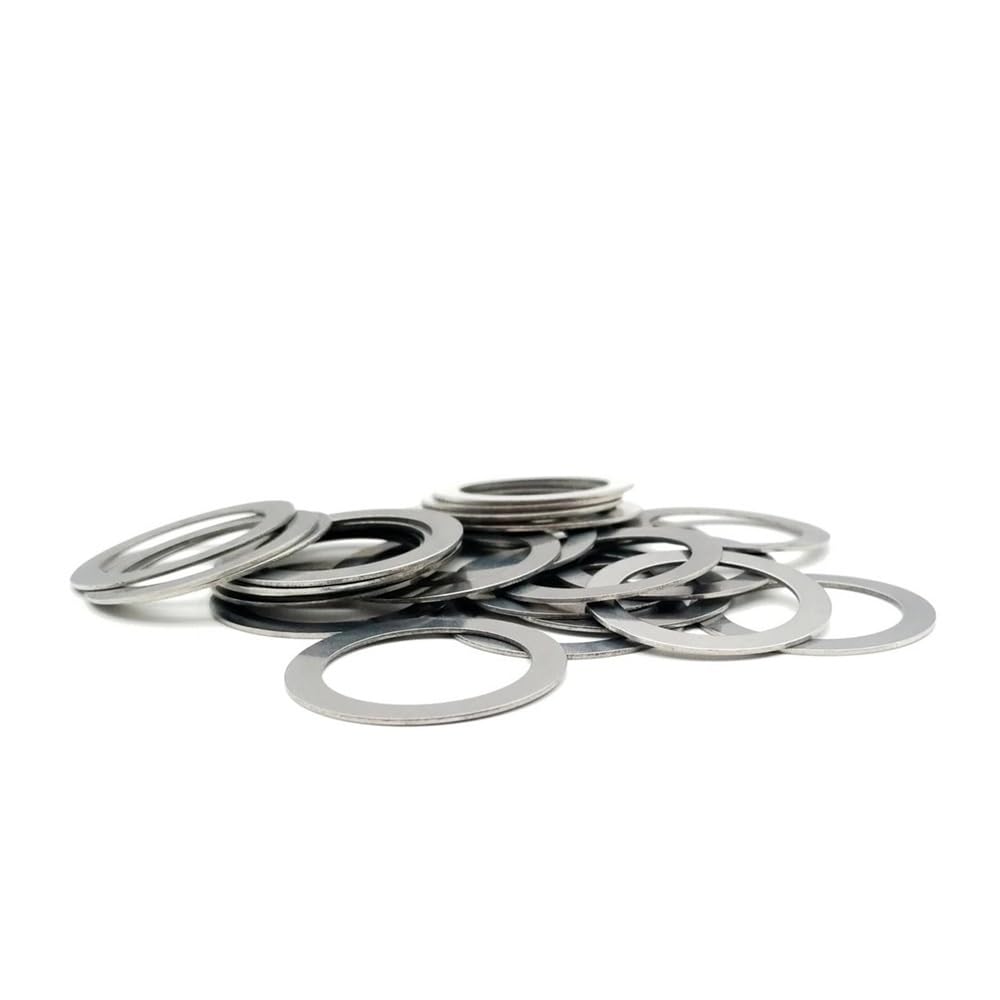 JINFEUGE Fastener Washers Thickn 0.5Mm,M3-M20 Stainless Steel/Color/13 * 19 * 0.5 (20Pcs)