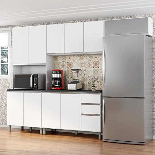 Armário Aéreo 120cm 3 Portas Evidence Poliman Móveis